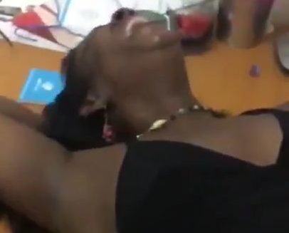 Zambian teacher finger fucked on a desk.