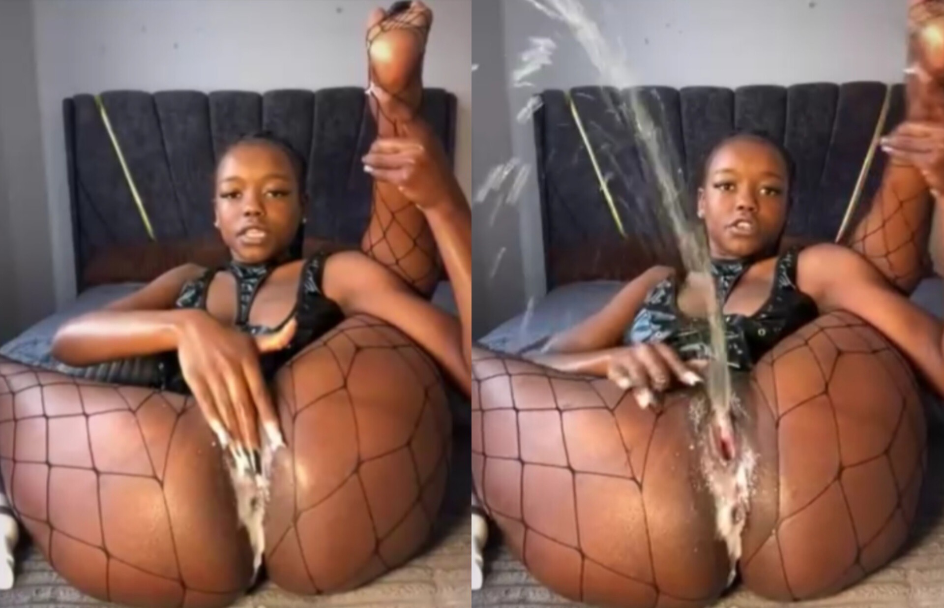 Alicia kanini waterfall video fingering her pink pussy.