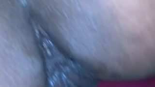 Inside her black wet pussy!